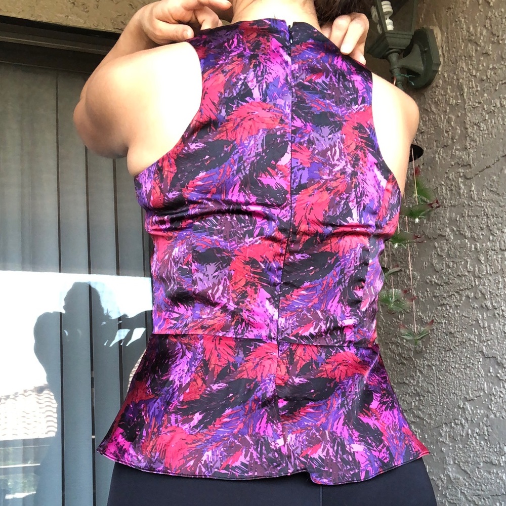Colorful Peplum Top - Picture 3 of 6